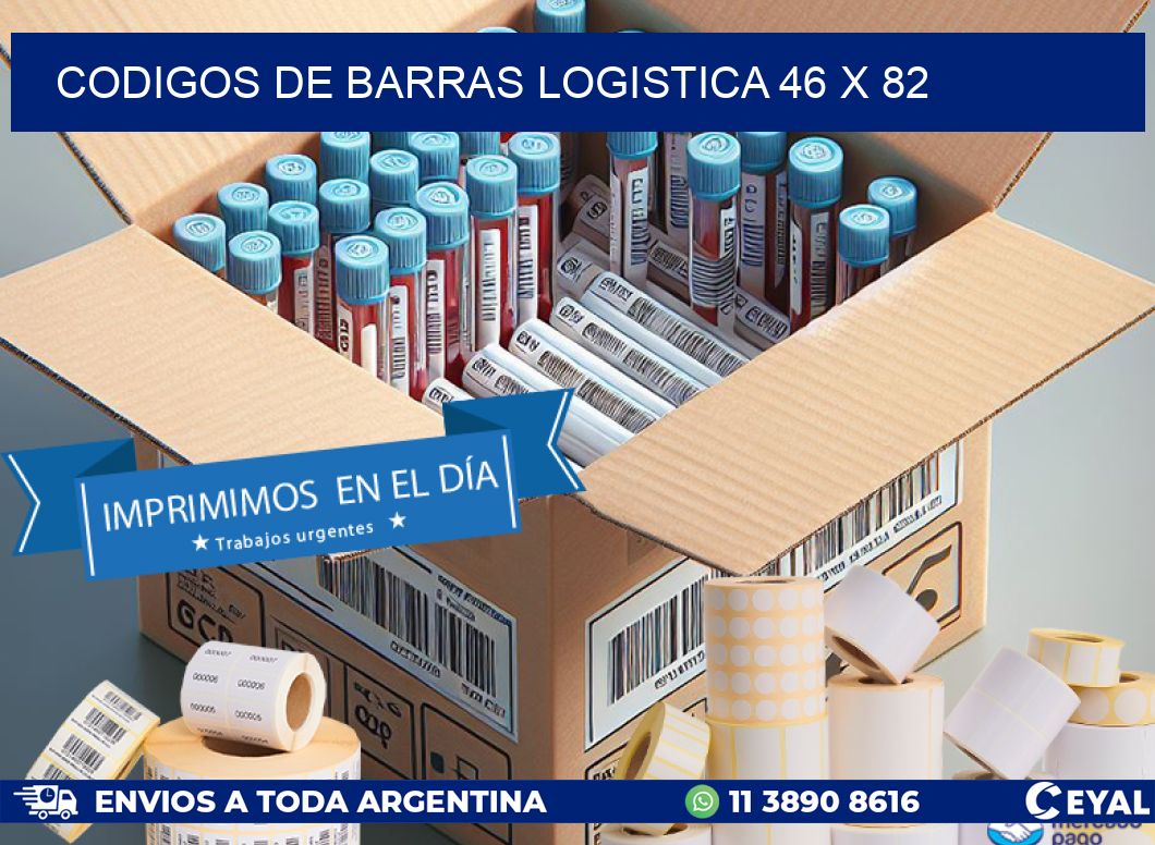CODIGOS DE BARRAS LOGISTICA 46 x 82