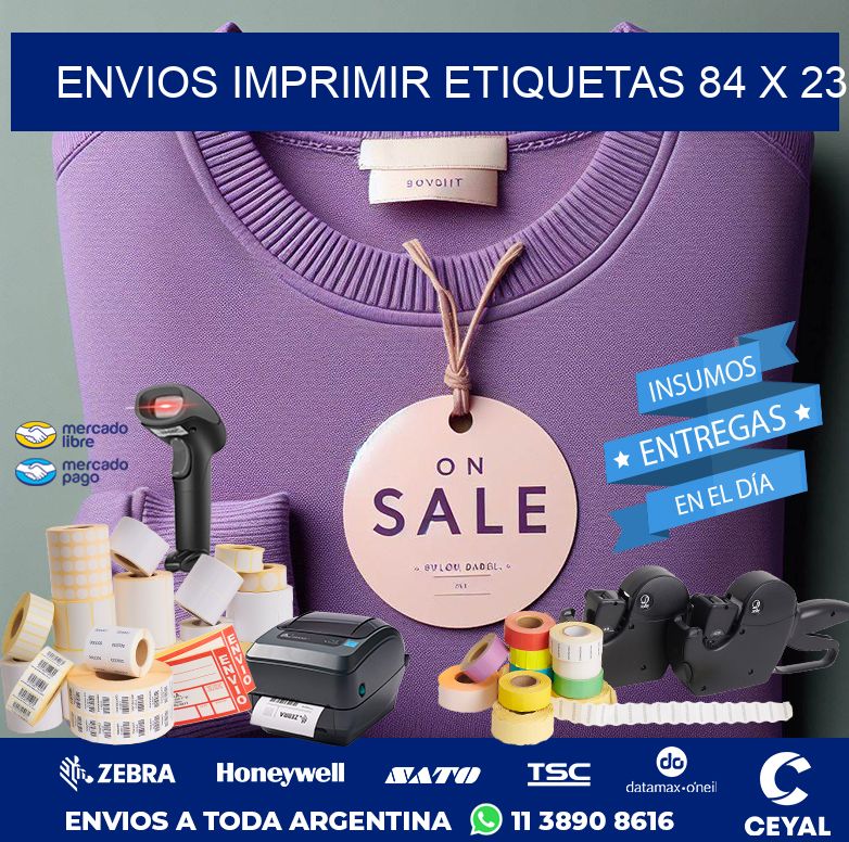 ENVIOS IMPRIMIR ETIQUETAS 84 x 23