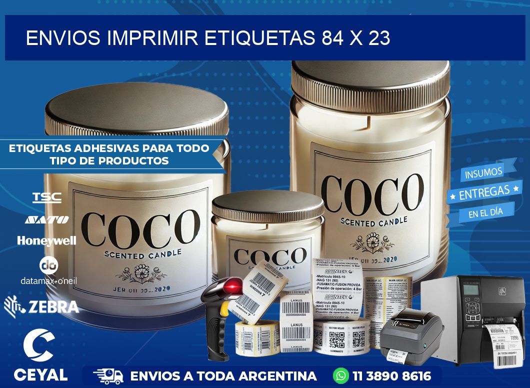 ENVIOS IMPRIMIR ETIQUETAS 84 x 23