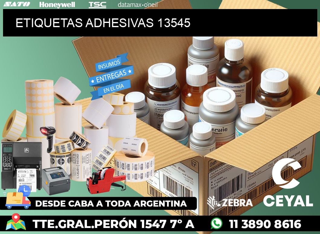 ETIQUETAS ADHESIVAS 13545