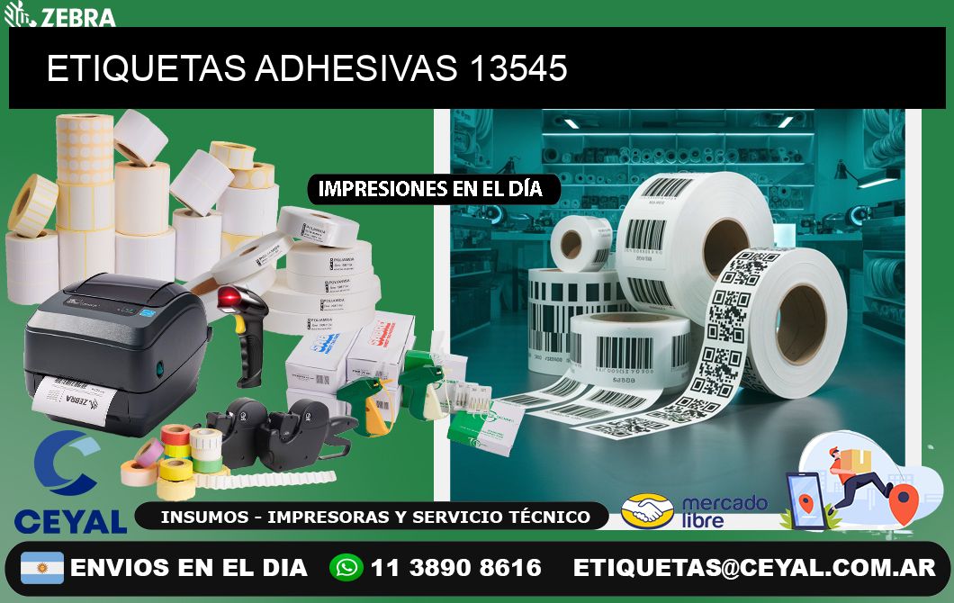 ETIQUETAS ADHESIVAS 13545