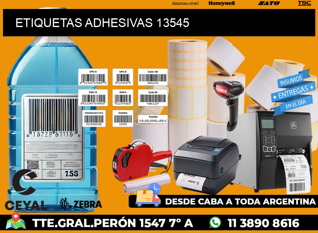 ETIQUETAS ADHESIVAS 13545