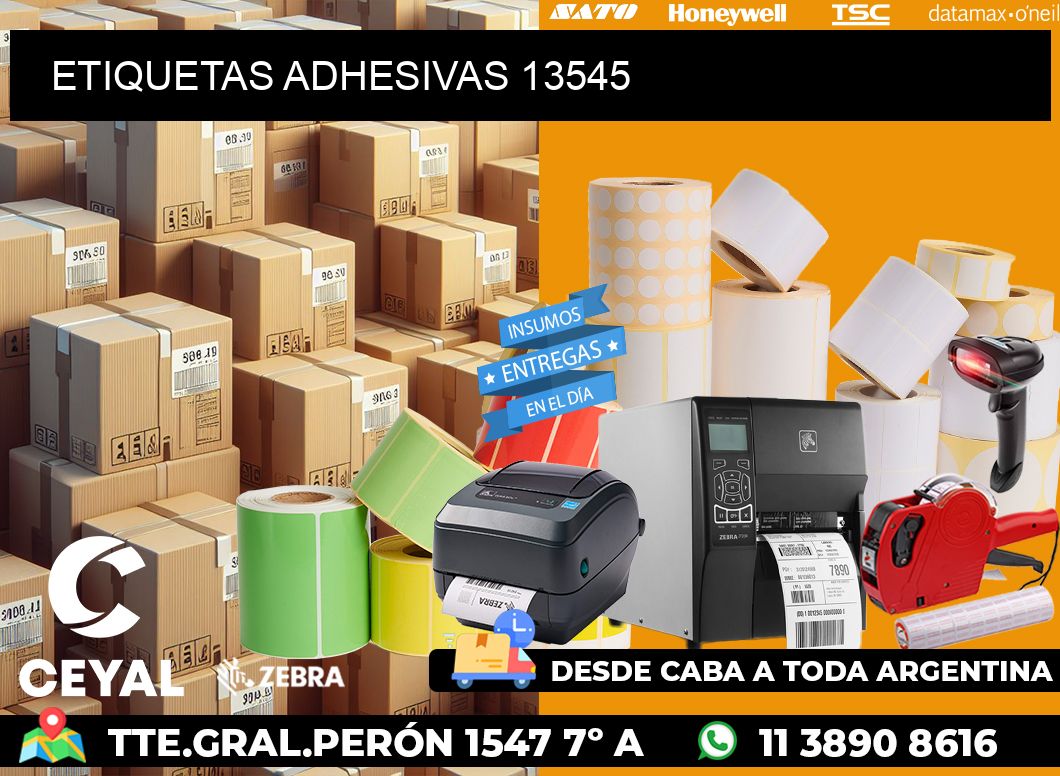 ETIQUETAS ADHESIVAS 13545