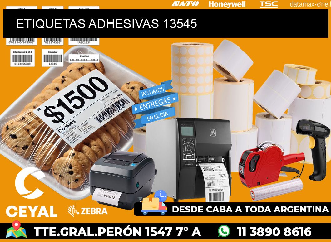 ETIQUETAS ADHESIVAS 13545