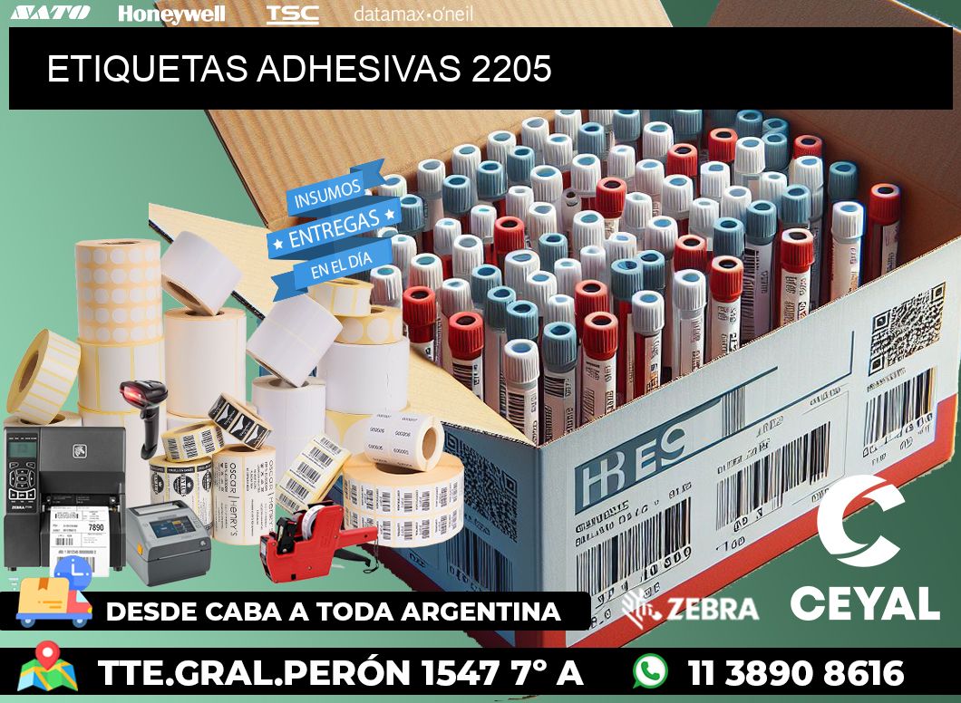 ETIQUETAS ADHESIVAS 2205