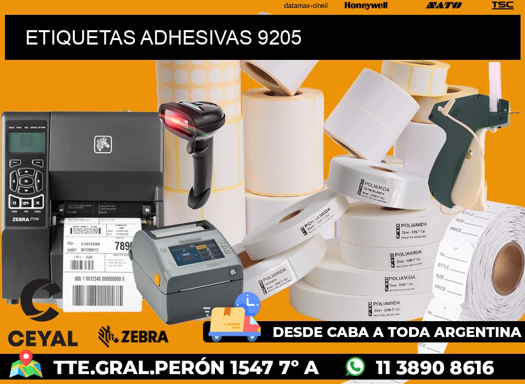 ETIQUETAS ADHESIVAS 9205