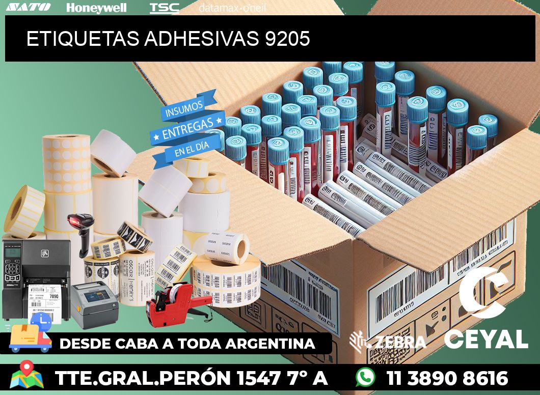 ETIQUETAS ADHESIVAS 9205