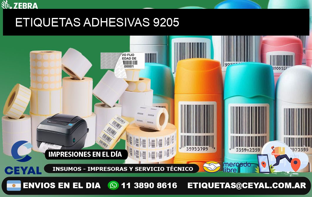 ETIQUETAS ADHESIVAS 9205