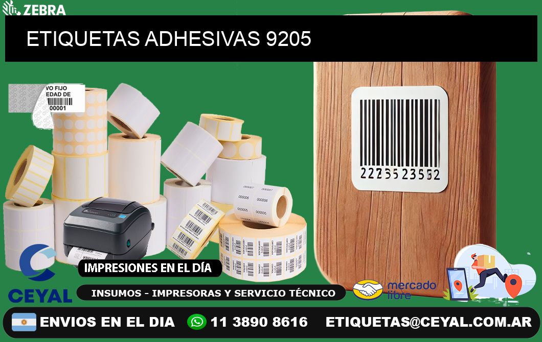 ETIQUETAS ADHESIVAS 9205