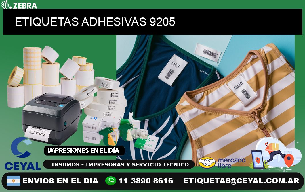 ETIQUETAS ADHESIVAS 9205