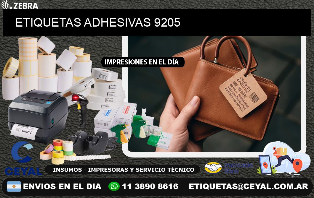 ETIQUETAS ADHESIVAS 9205