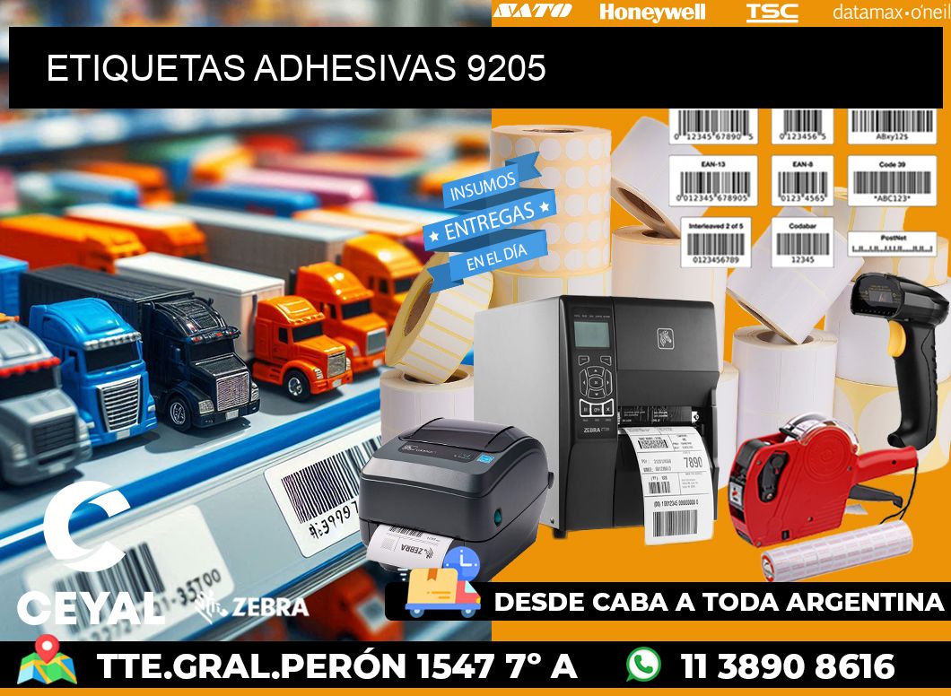 ETIQUETAS ADHESIVAS 9205