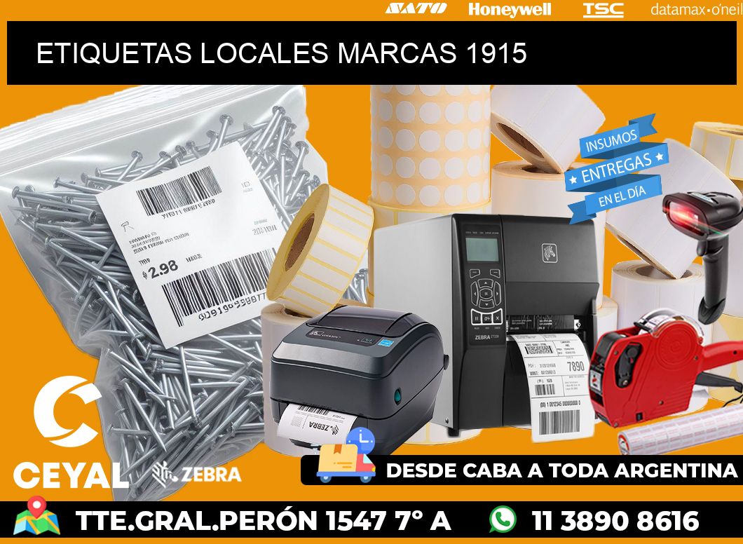 ETIQUETAS LOCALES MARCAS 1915