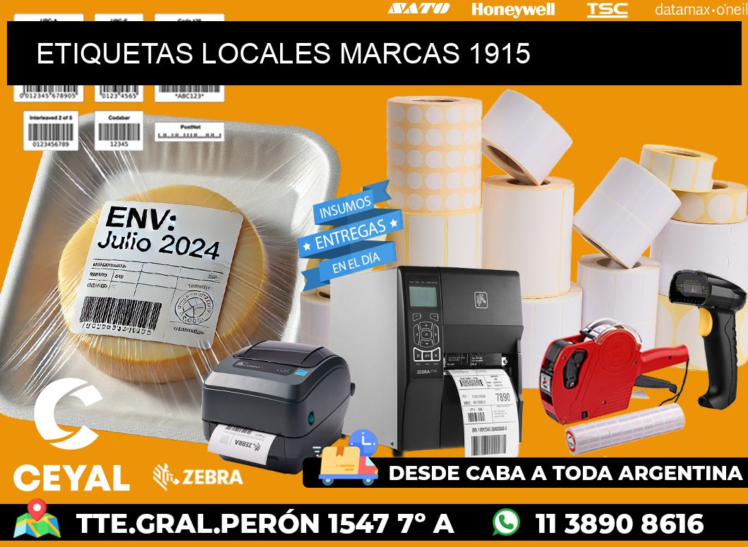 ETIQUETAS LOCALES MARCAS 1915