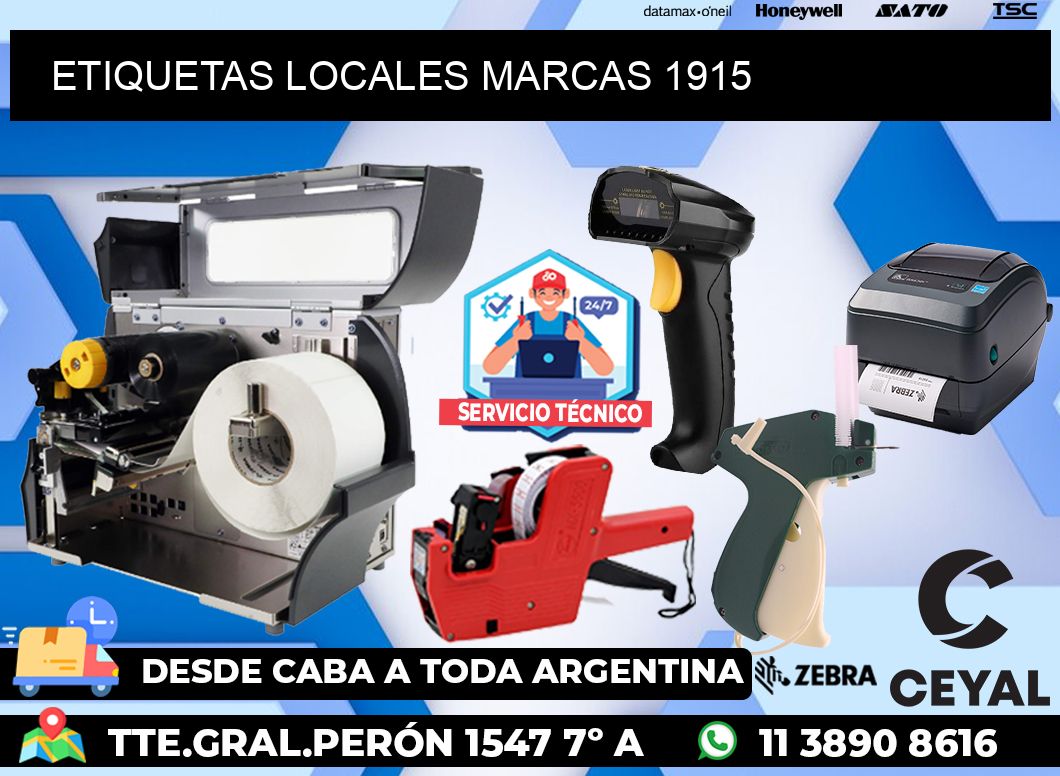 ETIQUETAS LOCALES MARCAS 1915