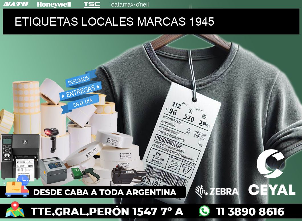 ETIQUETAS LOCALES MARCAS 1945