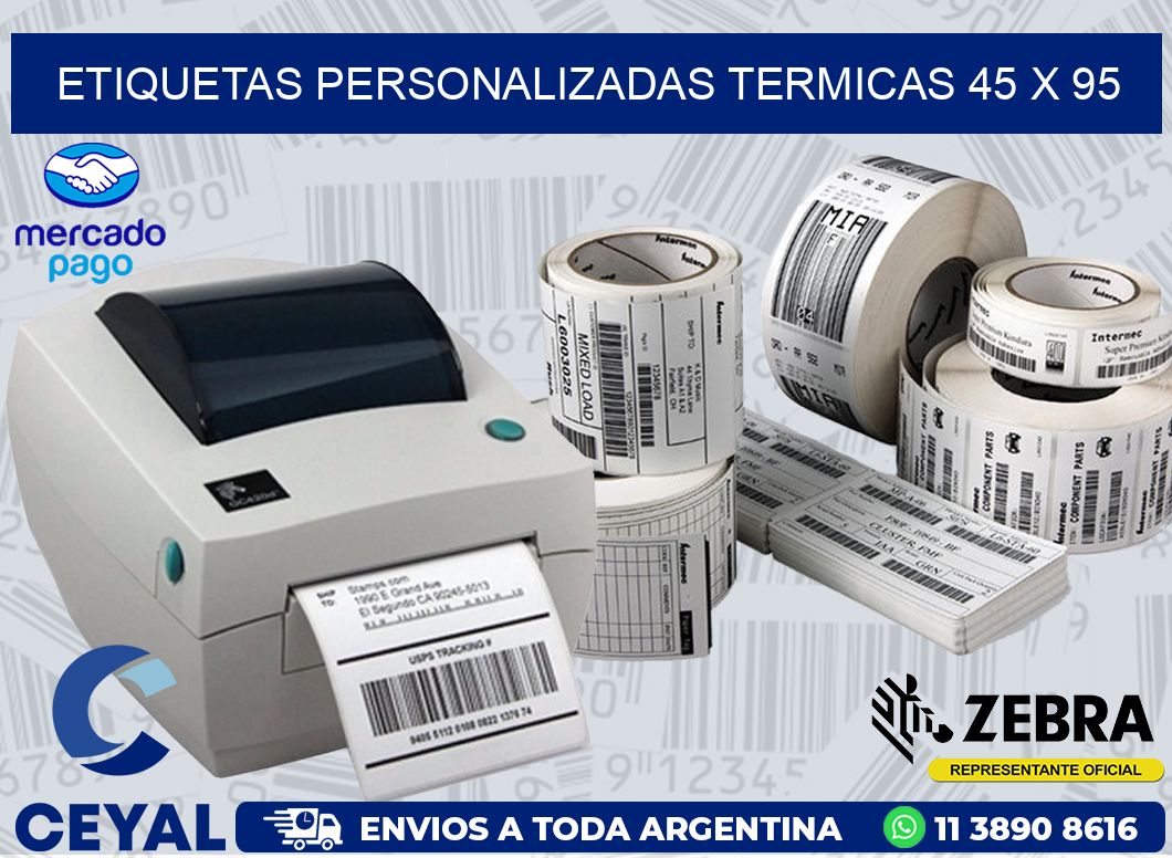 ETIQUETAS PERSONALIZADAS TERMICAS 45 x 95