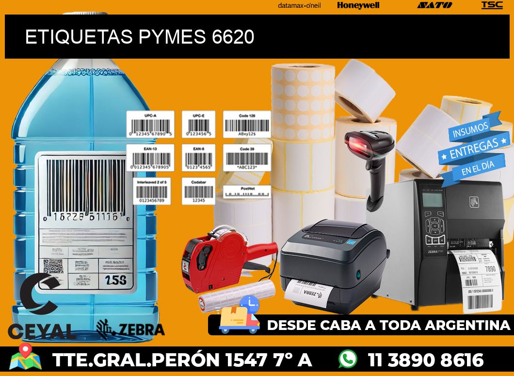 ETIQUETAS PYMES 6620