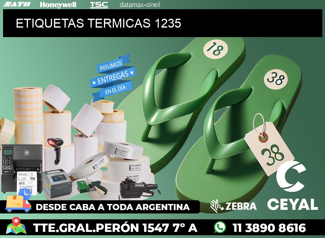 ETIQUETAS TERMICAS 1235