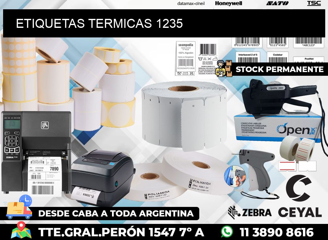 ETIQUETAS TERMICAS 1235
