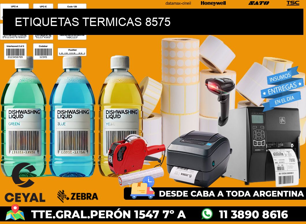 ETIQUETAS TERMICAS 8575