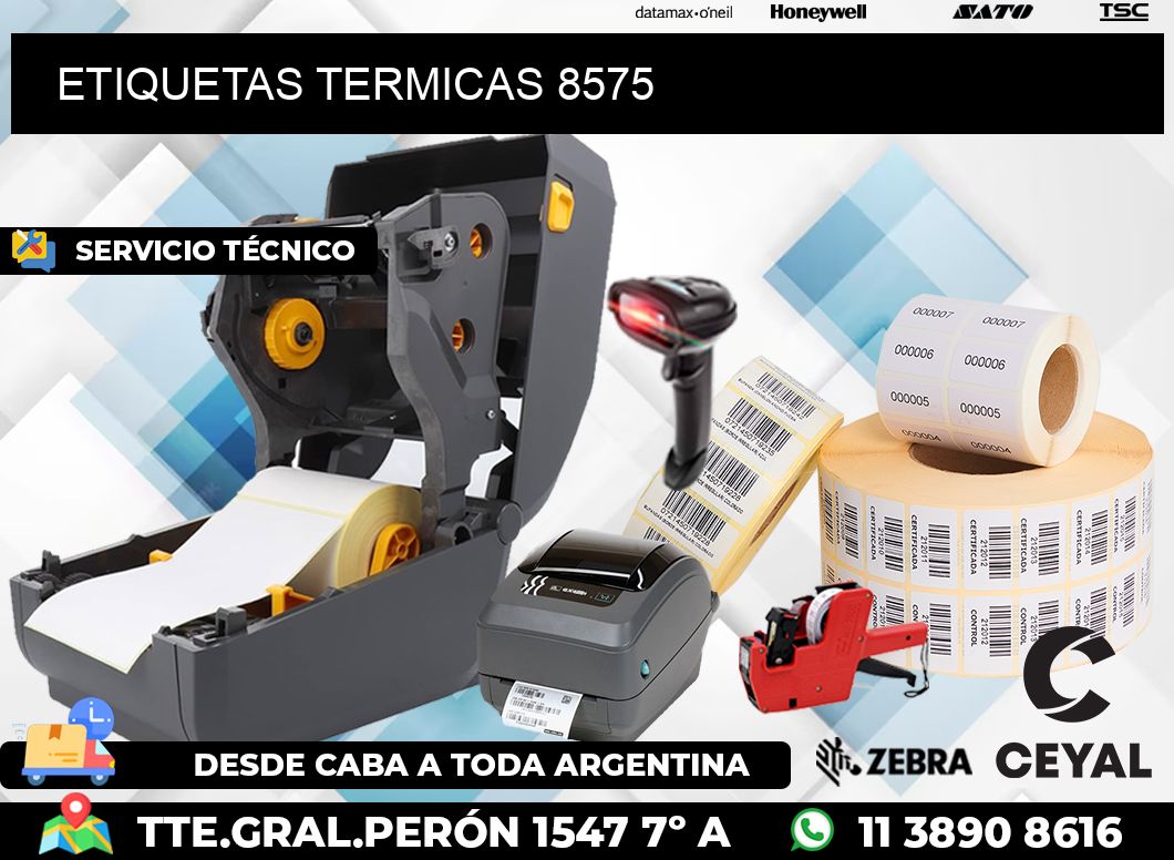 ETIQUETAS TERMICAS 8575