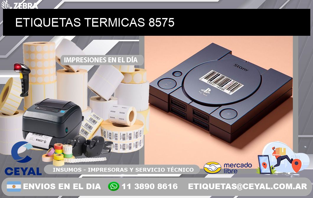 ETIQUETAS TERMICAS 8575