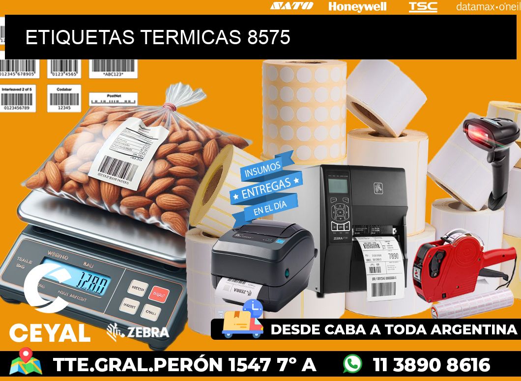 ETIQUETAS TERMICAS 8575
