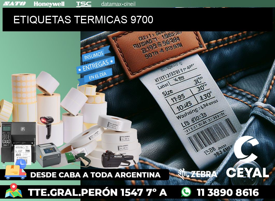 ETIQUETAS TERMICAS 9700