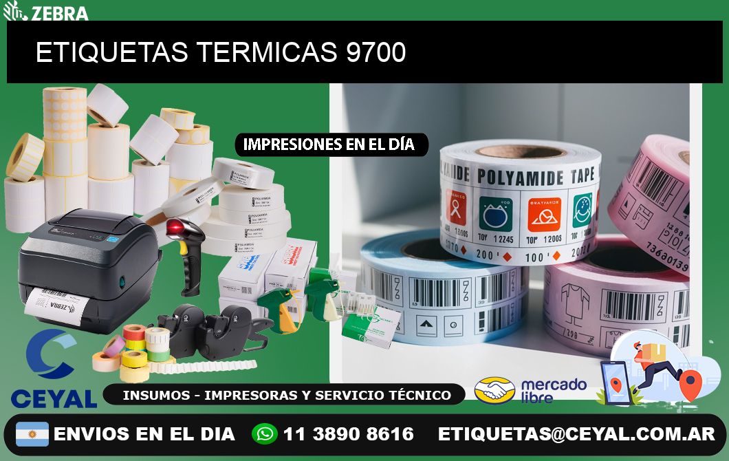 ETIQUETAS TERMICAS 9700