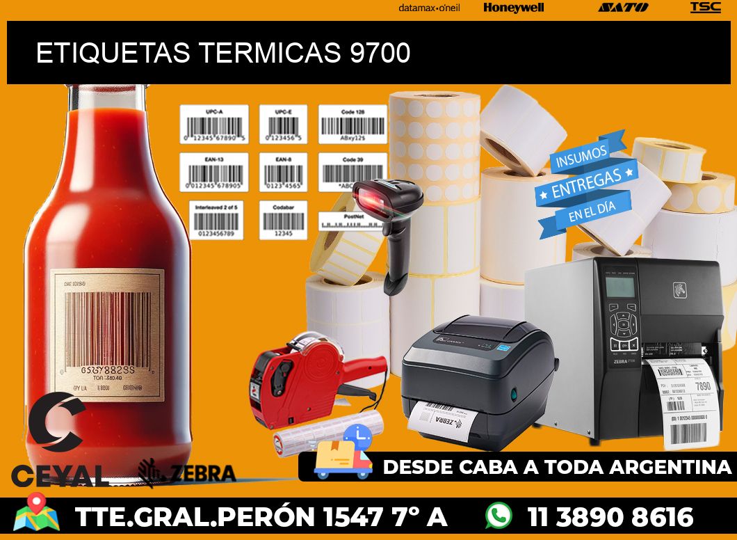 ETIQUETAS TERMICAS 9700