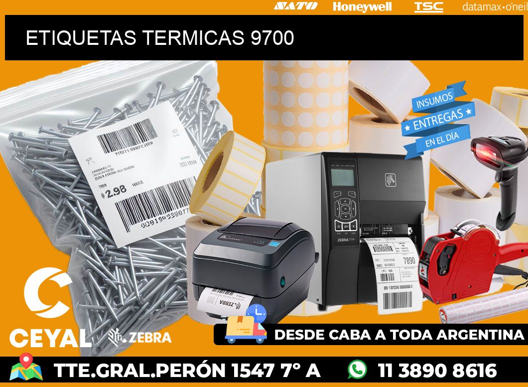 ETIQUETAS TERMICAS 9700