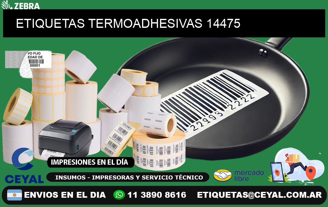 ETIQUETAS TERMOADHESIVAS 14475