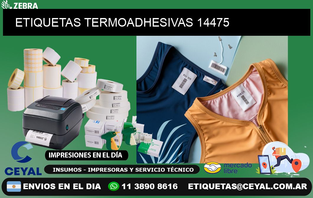 ETIQUETAS TERMOADHESIVAS 14475