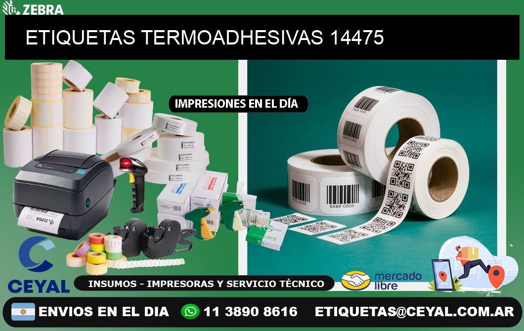 ETIQUETAS TERMOADHESIVAS 14475