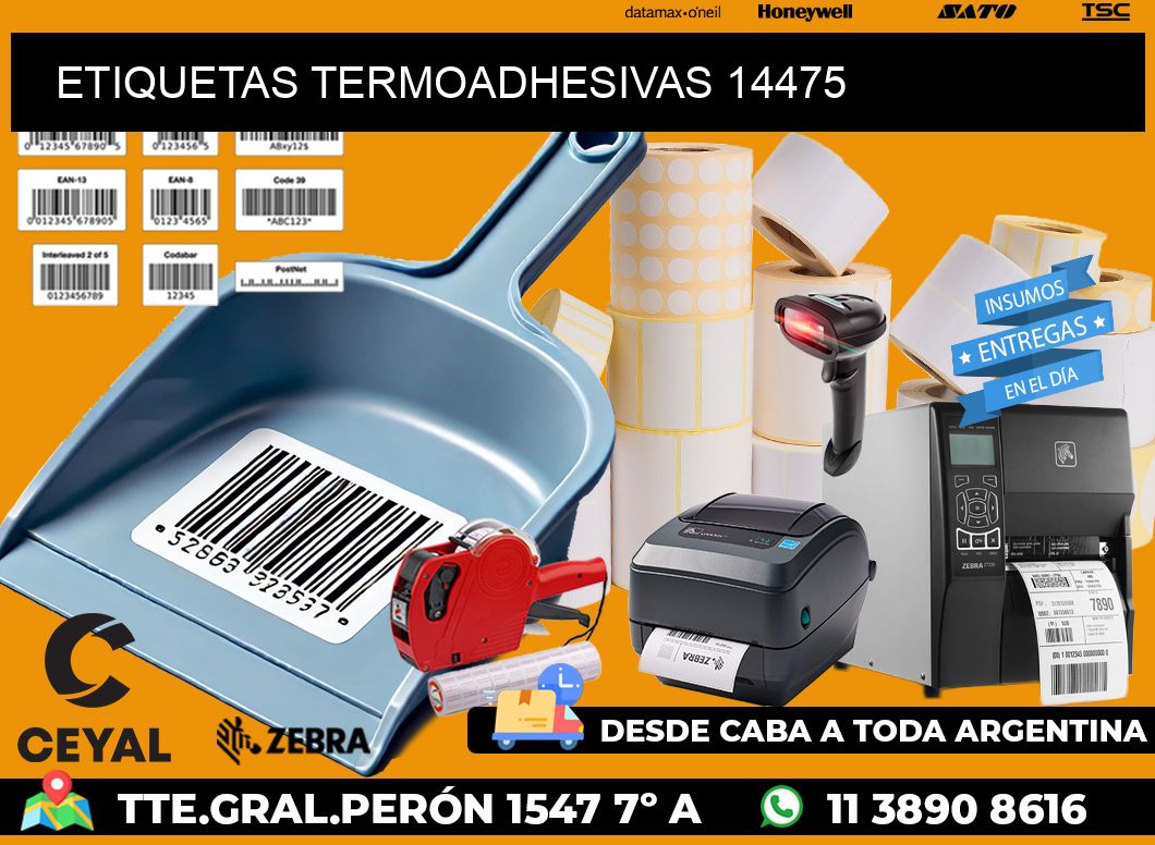ETIQUETAS TERMOADHESIVAS 14475
