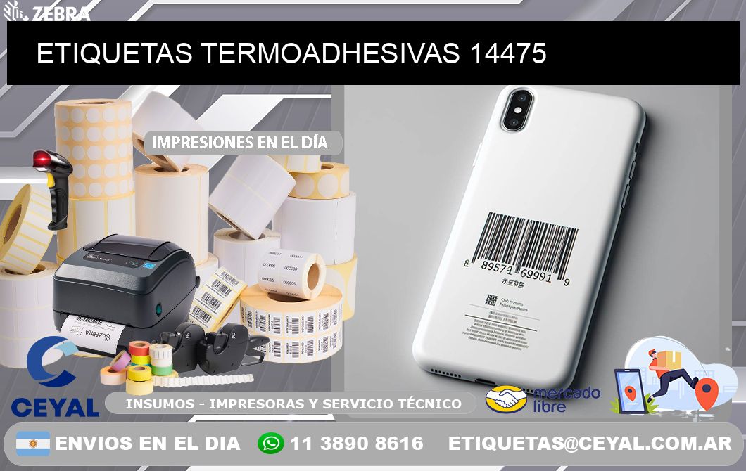 ETIQUETAS TERMOADHESIVAS 14475