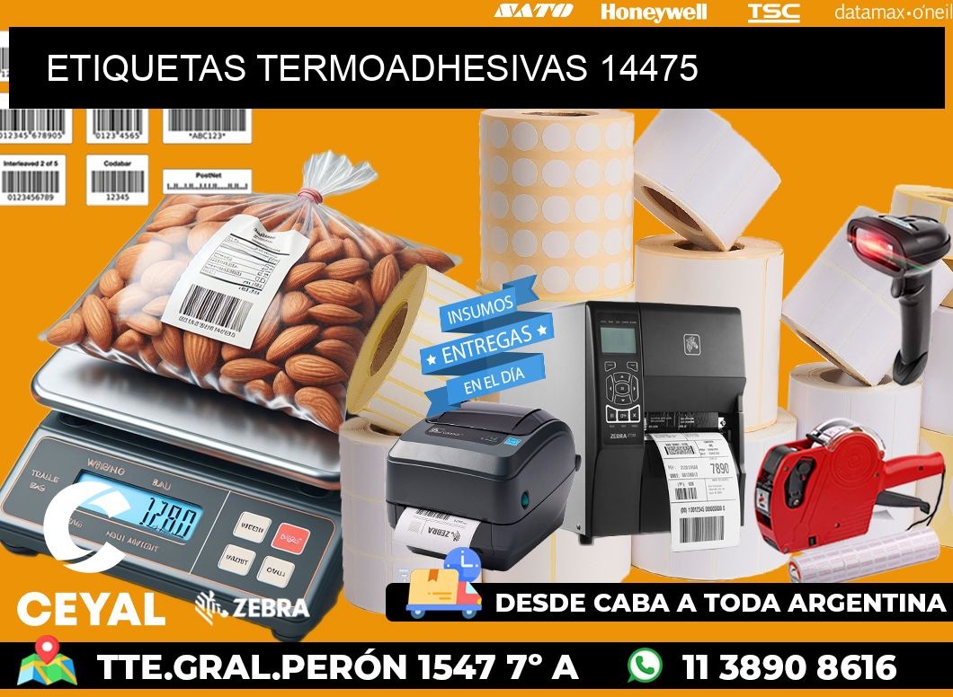 ETIQUETAS TERMOADHESIVAS 14475