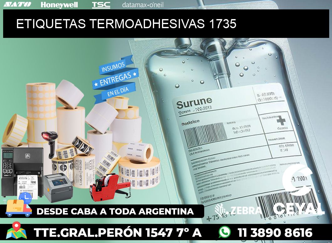 ETIQUETAS TERMOADHESIVAS 1735