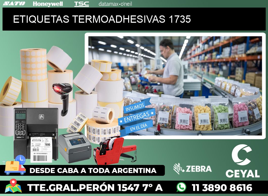 ETIQUETAS TERMOADHESIVAS 1735