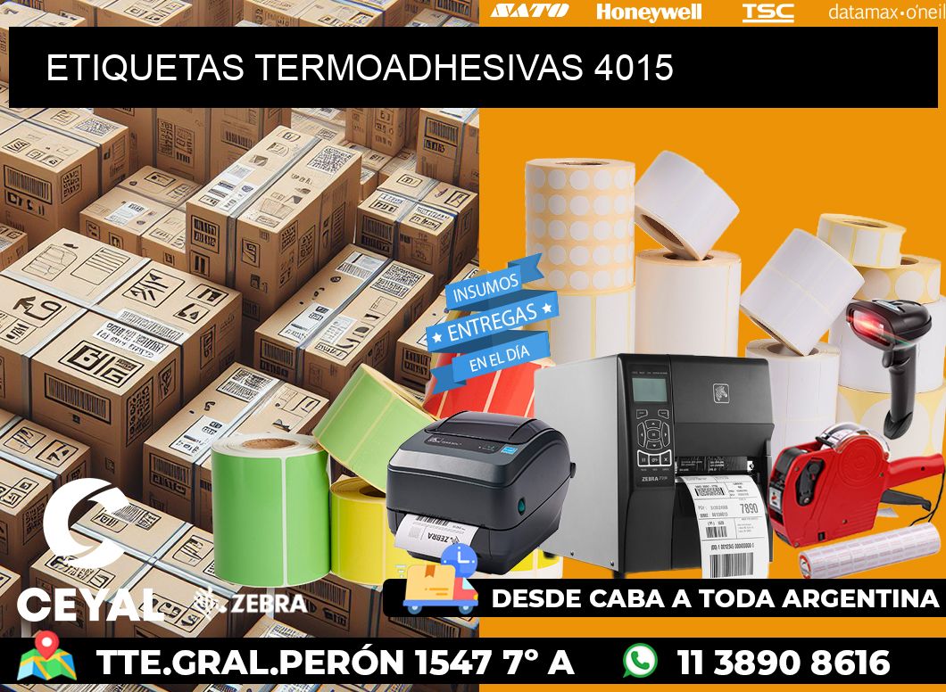 ETIQUETAS TERMOADHESIVAS 4015