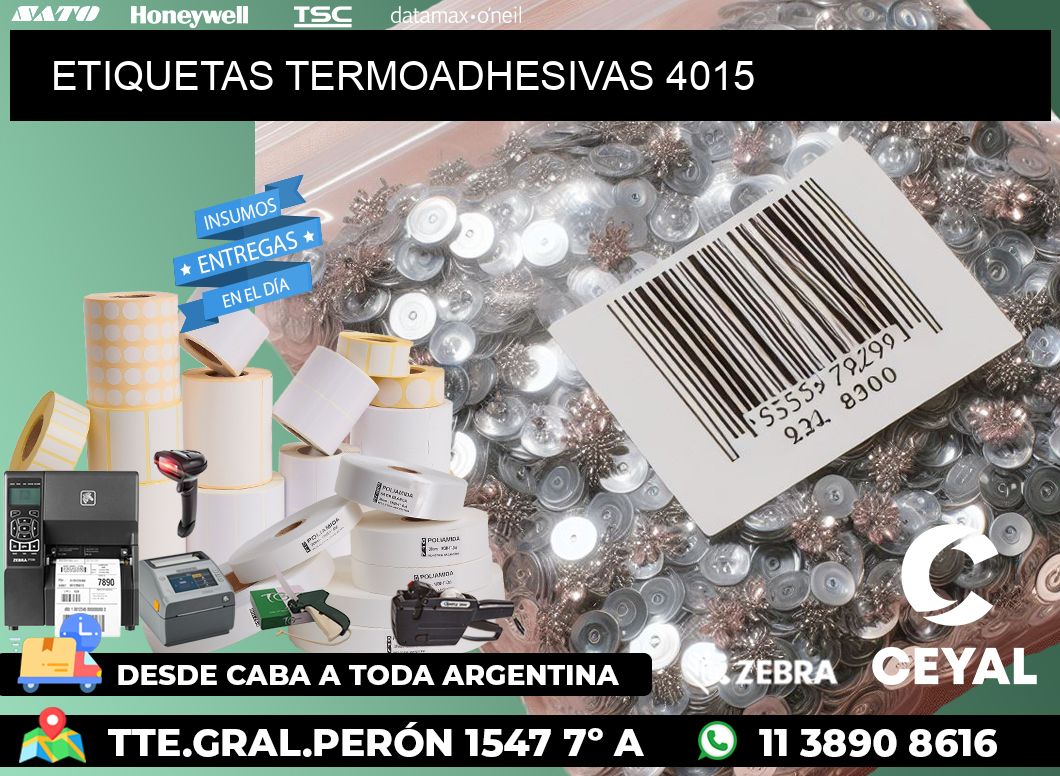 ETIQUETAS TERMOADHESIVAS 4015