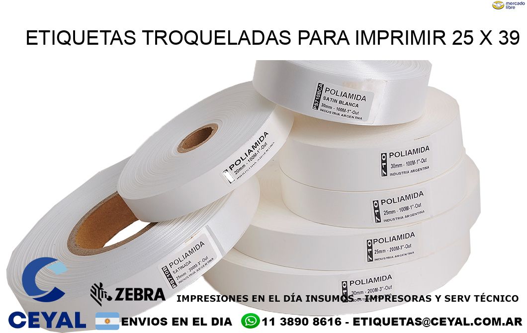 ETIQUETAS TROQUELADAS PARA IMPRIMIR 25 x 39
