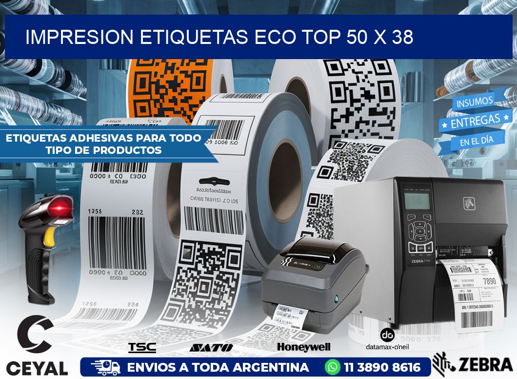 IMPRESION ETIQUETAS ECO TOP 50 x 38