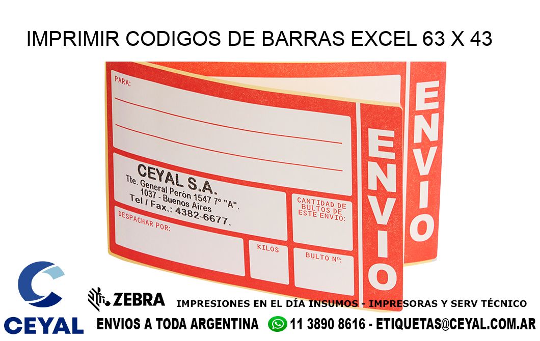 IMPRIMIR CODIGOS DE BARRAS EXCEL 63 x 43