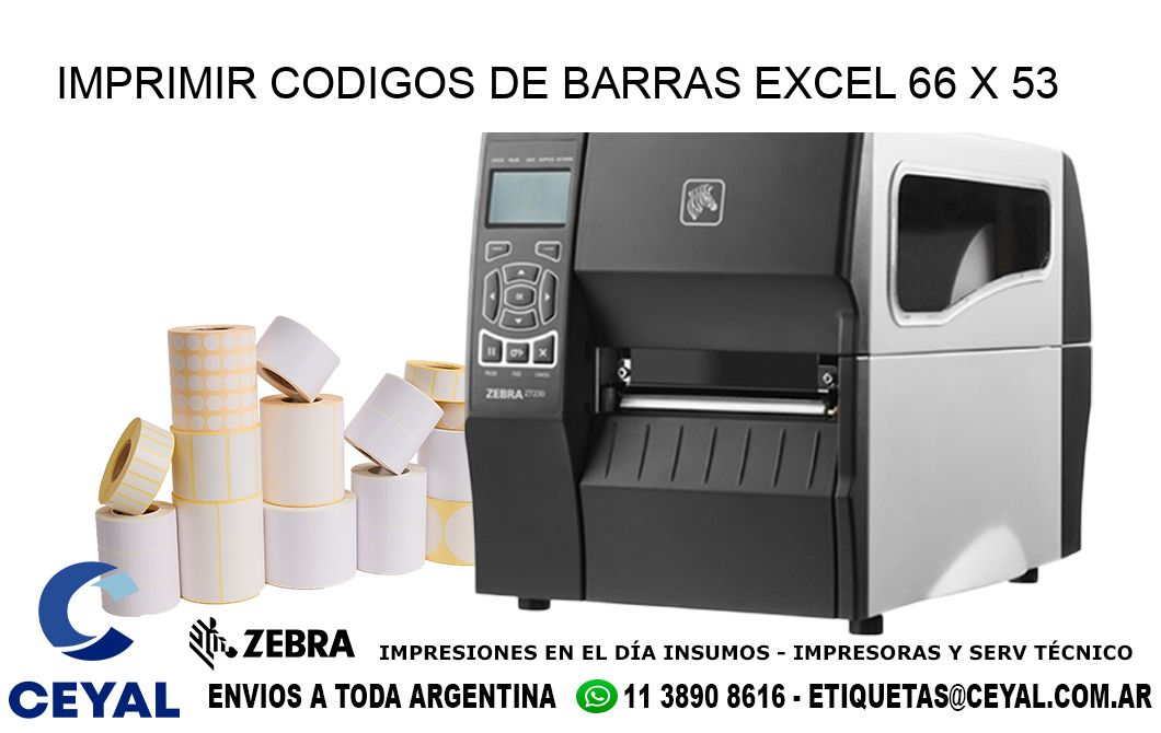 IMPRIMIR CODIGOS DE BARRAS EXCEL 66 x 53