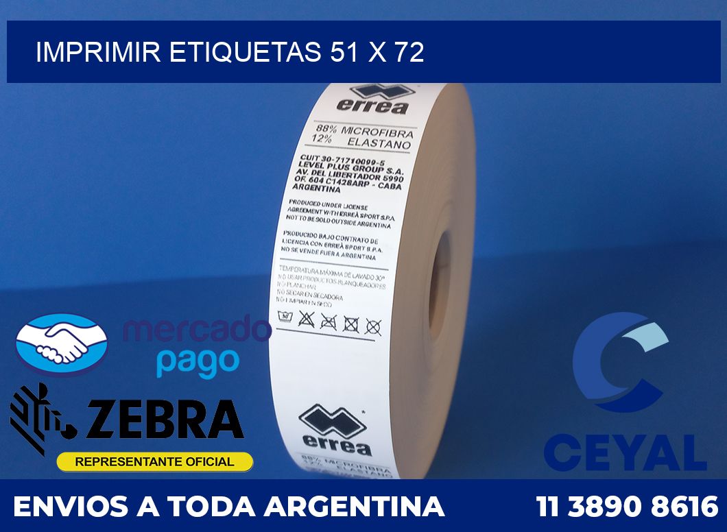 IMPRIMIR ETIQUETAS 51 x 72