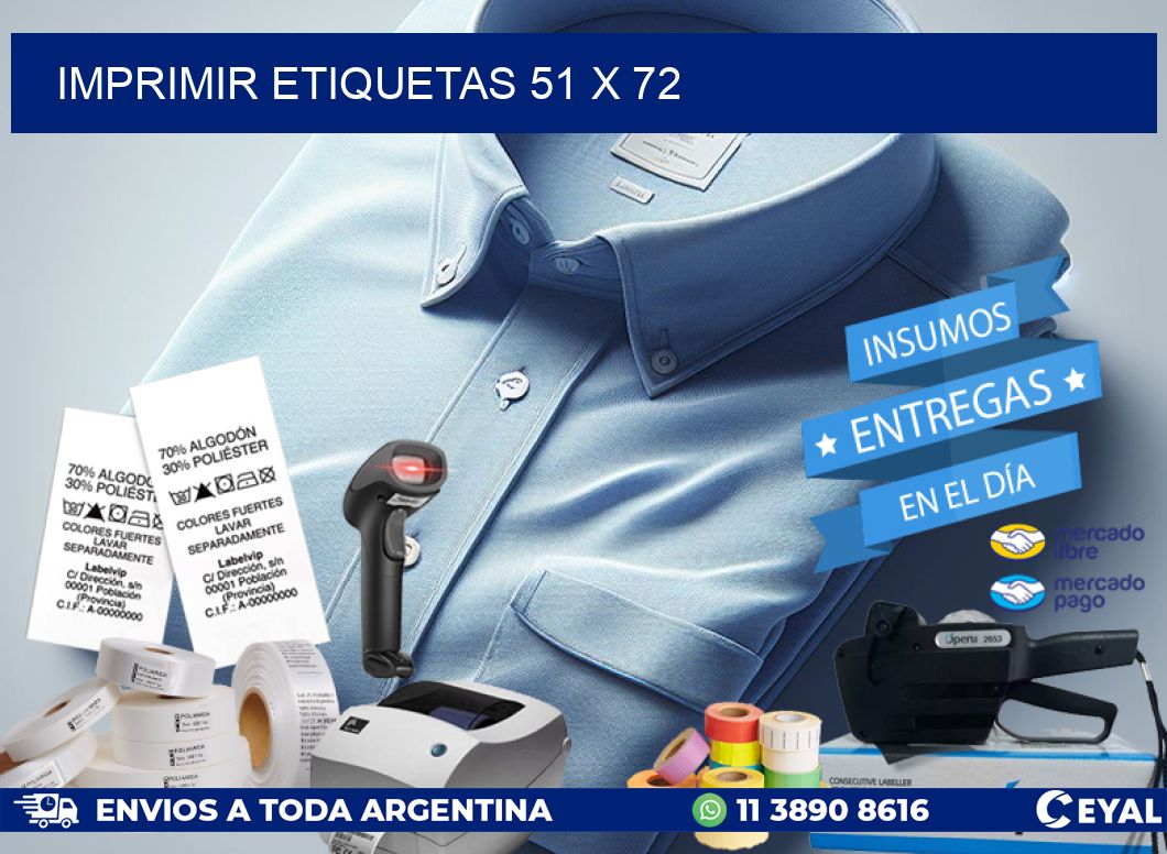 IMPRIMIR ETIQUETAS 51 x 72