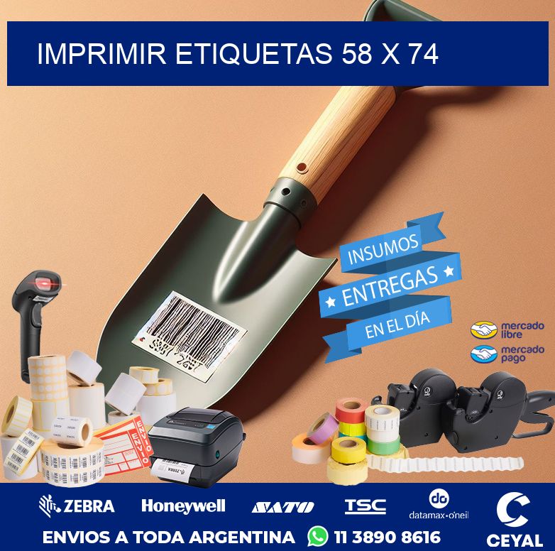 IMPRIMIR ETIQUETAS 58 x 74