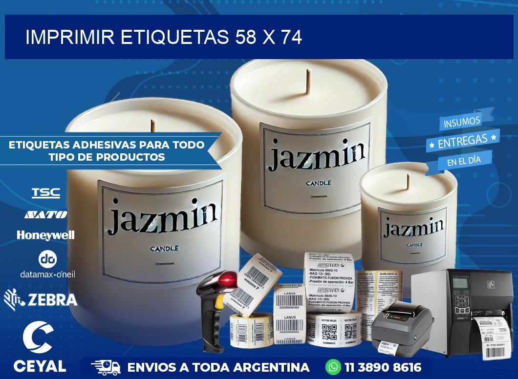 IMPRIMIR ETIQUETAS 58 x 74